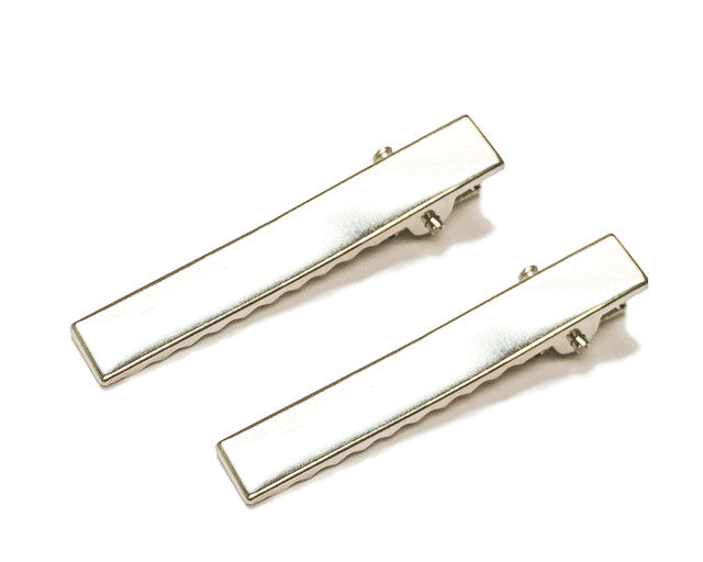 60mm Silver Square Metal Alligator Clips - Pack of 1000 Pieces