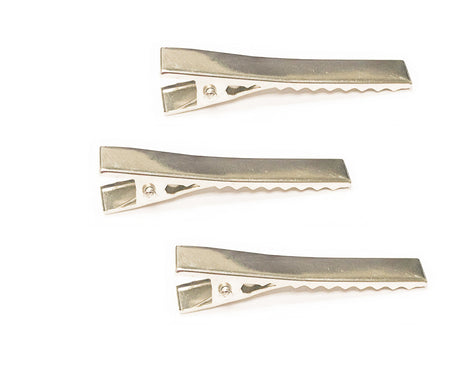 60mm Silver Square Metal Alligator Clips - Pack of 1000 Pieces