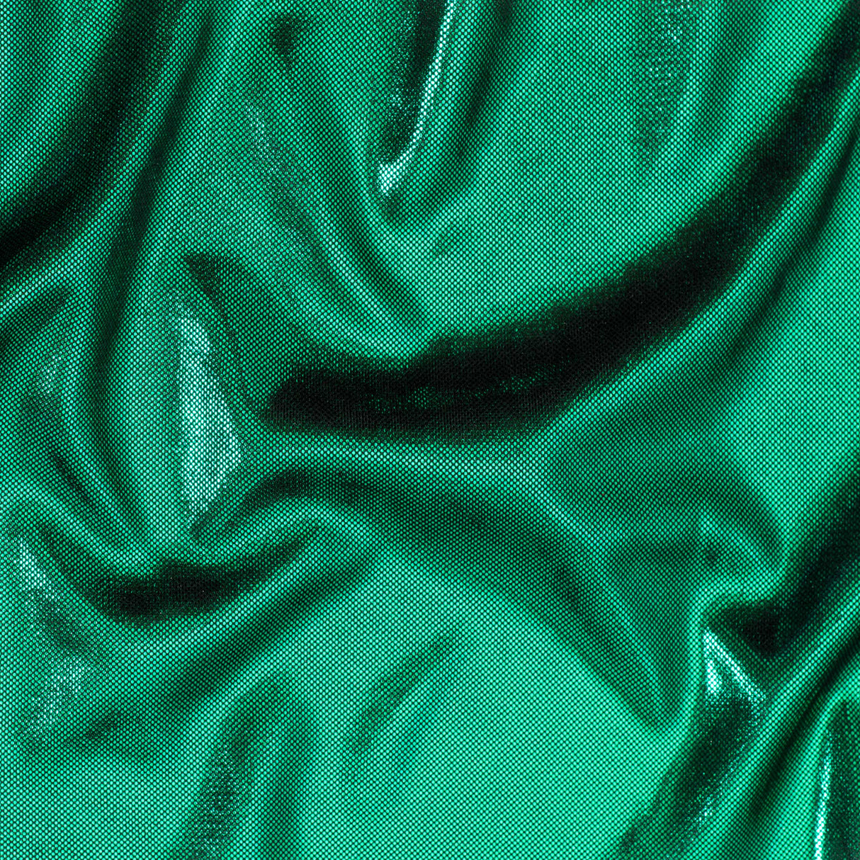 Polyester Foil Spandex Fabric 60" Metallic