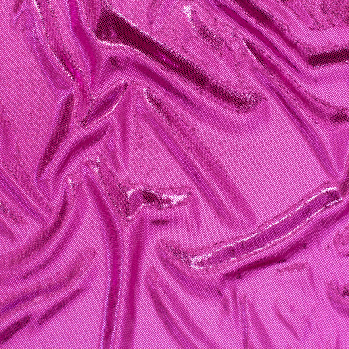 Polyester Foil Spandex Fabric 60" Metallic