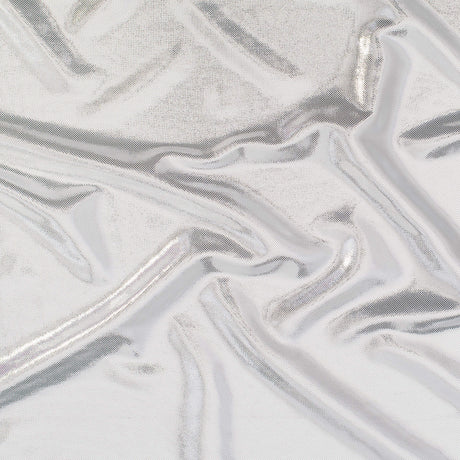 Polyester Foil Spandex Fabric 60" Metallic