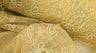 Coco Ribbon Polyester Fabric - Sheer Embroidery, Double Scallop Lace, 52" Width (1 Yard)