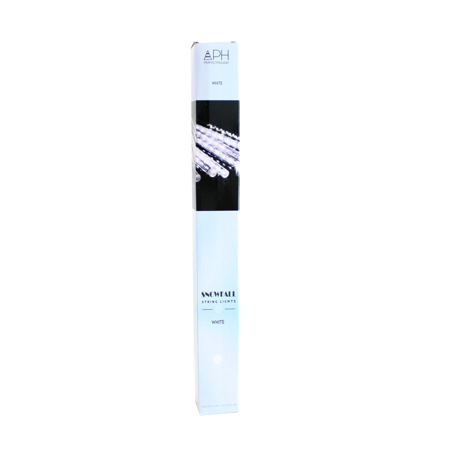 8 Tubes Snowfall 50cm White Color