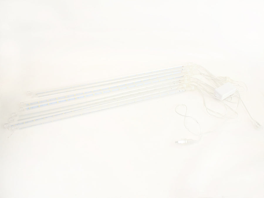 8 Tubes Snowfall 50cm White Color