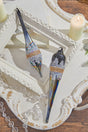 10" Glass Iridescent Jewel Finial Large Ornament