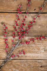 33” Iced English Country Berry Spray
