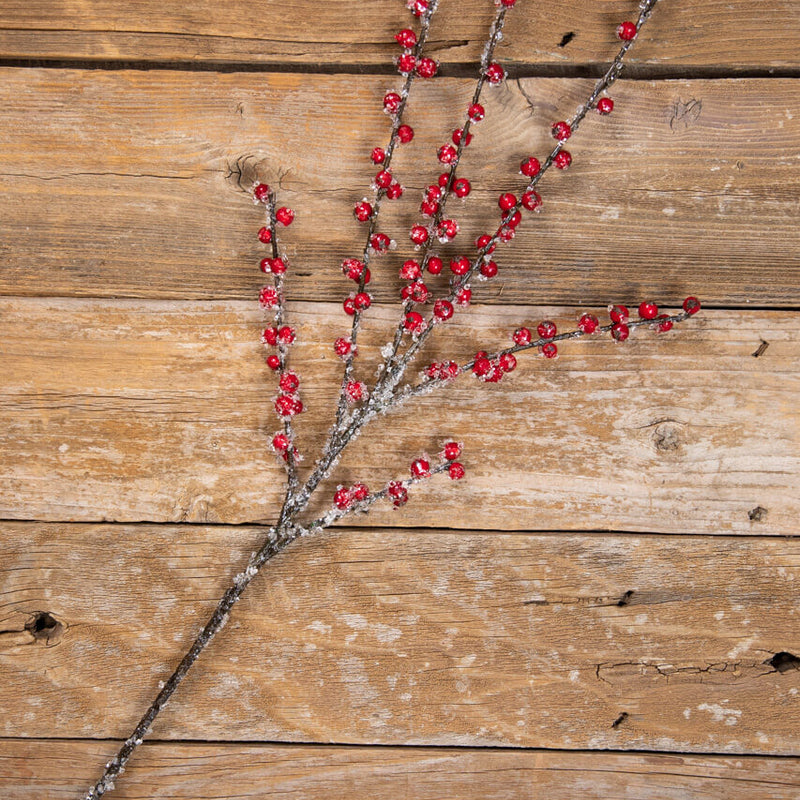 33” Iced English Country Berry Spray