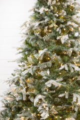 7.5' Snow Tip Aspen with 650 LED Lights
