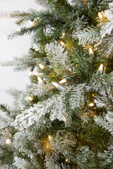 7.5' Snow Tip Aspen with 650 LED Lights
