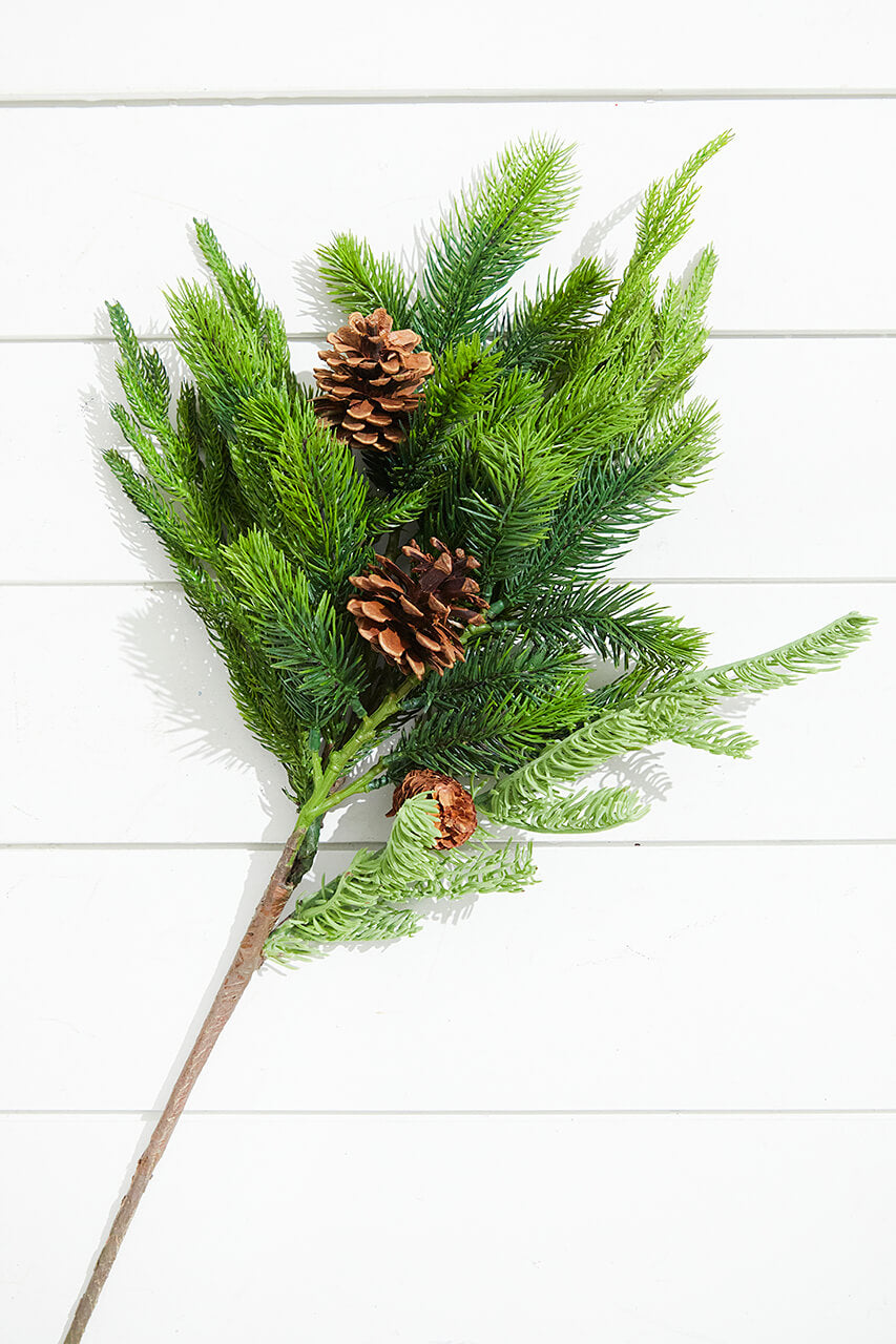 24” Real Touch Norfolk Spruce Juniper Spray
