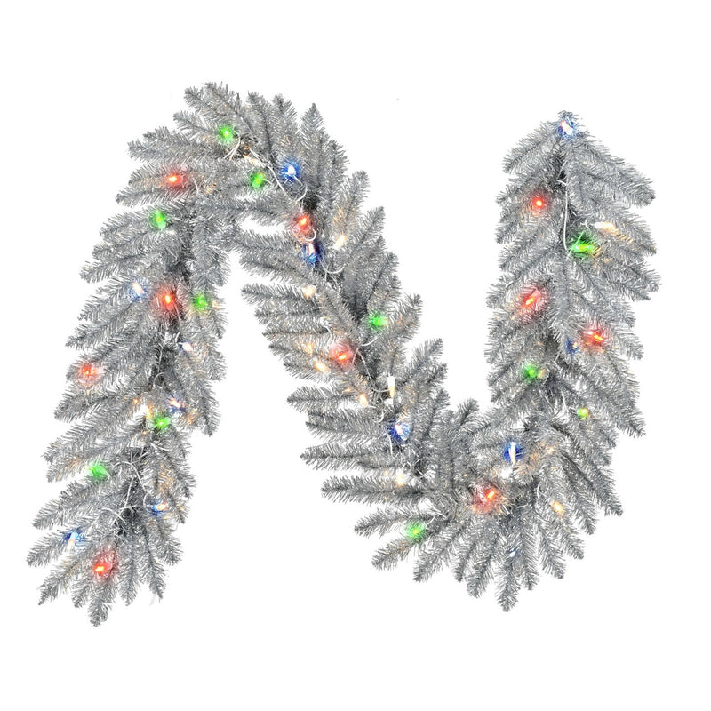 LED Silverado Garland 6 Ft Multi Color Lights Christmas Holiday Decoration