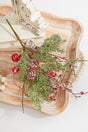 19" Winters Snowberry Spray