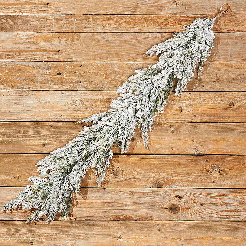 48” Frosted Cedar Garland