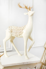 14" Resin Deer with Scroll Saddle