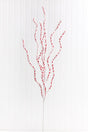 34" Red & White Chenille Peppermint Twist Spray