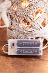 16" - 32" LED Frosted Twig Cones - Set of 3