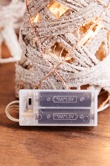 16" - 32" LED Frosted Twig Cones - Set of 3