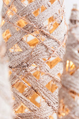 16" - 32" LED Frosted Twig Cones - Set of 3