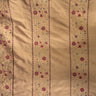 Mulberry Silk Fabric - Striped Floral Embroidered, 54" Width (1 Yard)