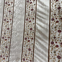 Mulberry Silk Fabric - Striped Floral Embroidered, 54" Width (1 Yard)