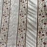 Mulberry Silk Fabric - Striped Floral Embroidered, 54" Width (1 Yard)