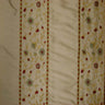 Mulberry Silk Fabric - Striped Floral Embroidered, 54" Width (1 Yard)