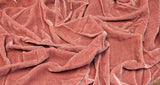 Premium Silk Rayon Velvet Fabric - Azalea, 45" Width (1 Yard)