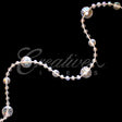 Multi Size Round Beads String-5 Yds (Iridescent)