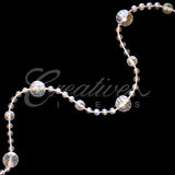 Multi Size Round Beads String-5 Yds (Iridescent)
