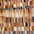 Geometric Cut Velvet Upholstery Fabric Madeira
