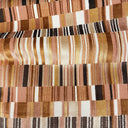 Geometric Cut Velvet Upholstery Fabric Madeira