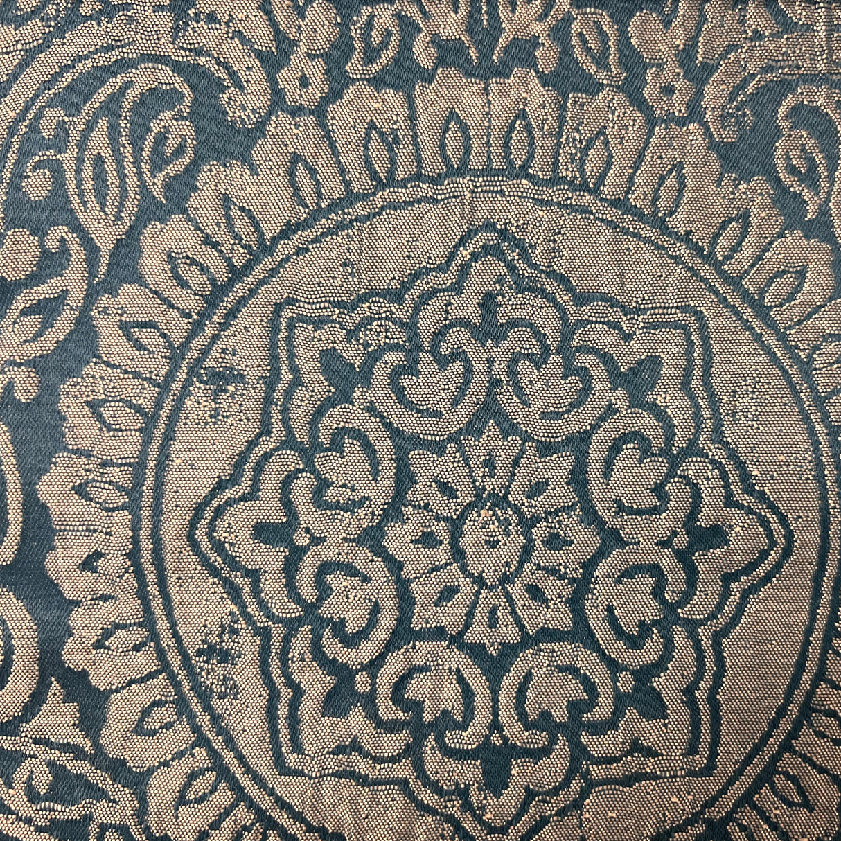 Jacquard Medallion Drapery Fabric 110" Width