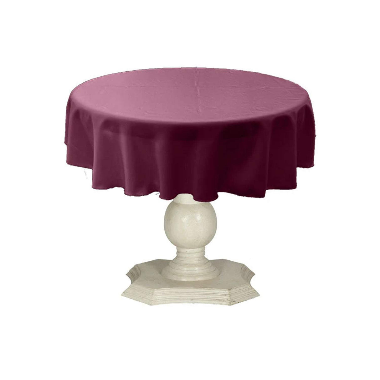 Dull Bridal Satin Fabric - Solid Color, 51" Round (1 Piece)