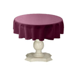 Tablecloth Dull Bridal Satin Fabric - 54" Round, Color Options (1 Piece)