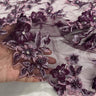3D Beaded Floral Lace Fabric