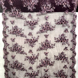 3D Beaded Floral Lace Mesh Fabric