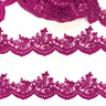 Embroidered Floral Beaded Lace Trim