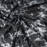 Printed Power Mesh Marble Fabric