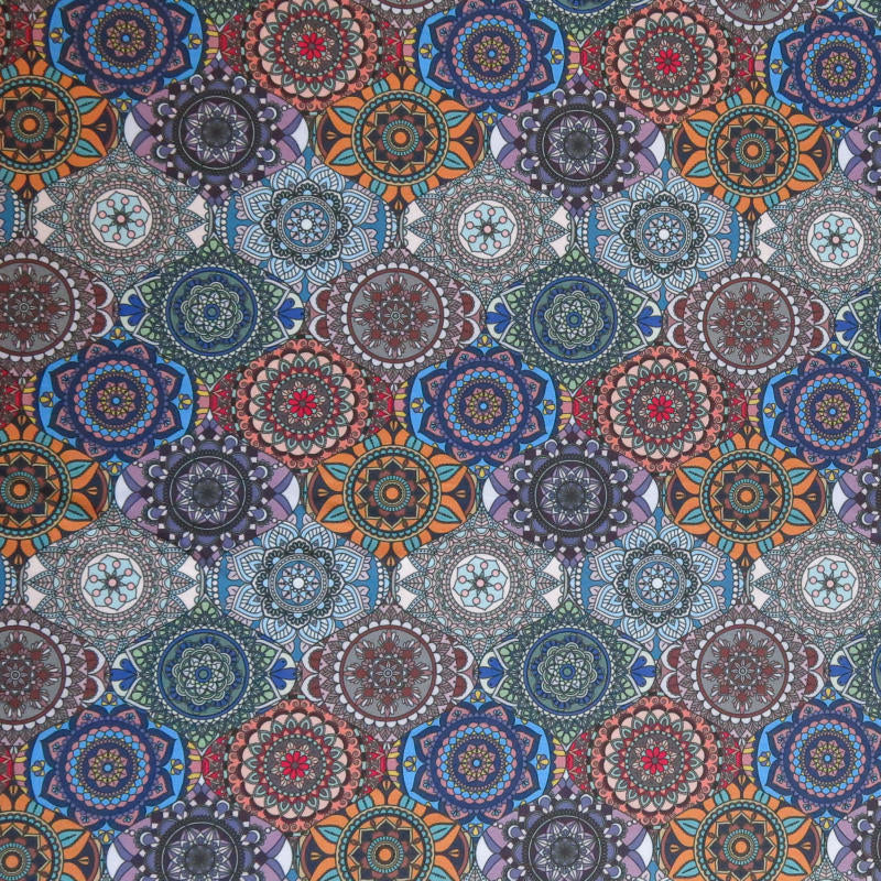 Swim Knit Poly Spandex Magical Mosaic Print