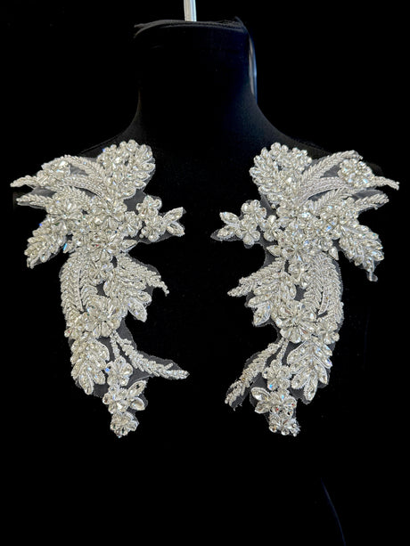Silver Rhinestone Applique