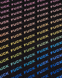 Printed Nylon Spandex Neon Graphic Text