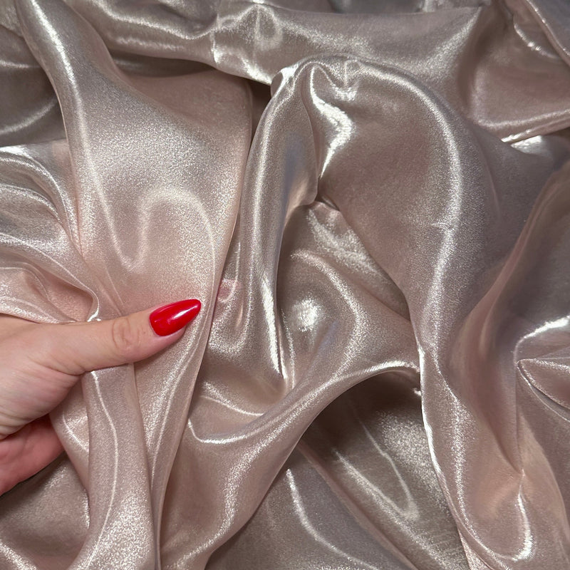 Liquid Shimmery Organza Pale Mauve