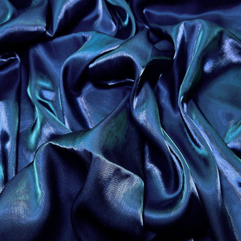 Liquid Shimmery Chiffon Navy Blue