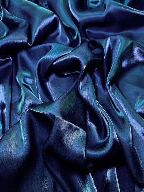 Liquid Shimmery Chiffon Navy Blue