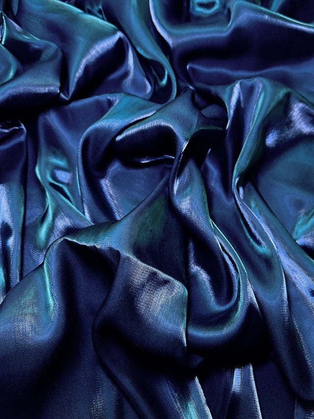 Liquid Shimmery Chiffon Navy Blue