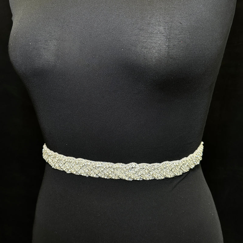 Rhinestone Applique Belt