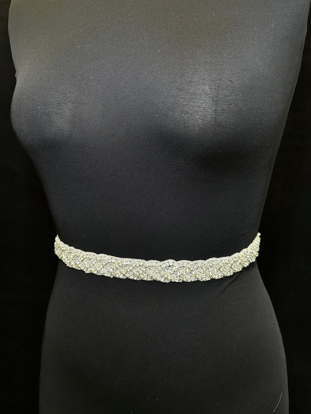 Rhinestone Applique Belt