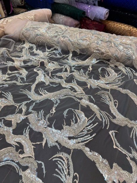 Sequin Embroidered Mesh Lace