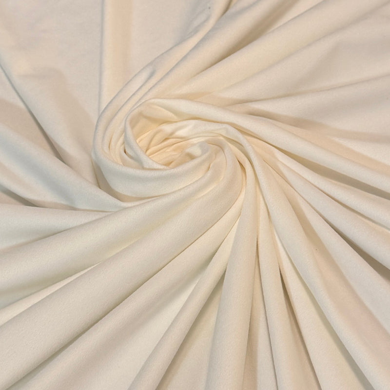 4-Way Stretch Techno Suede Ivory