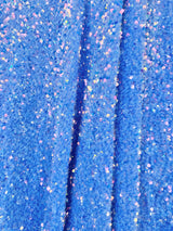 Sequin on Velvet Stretch Fabric